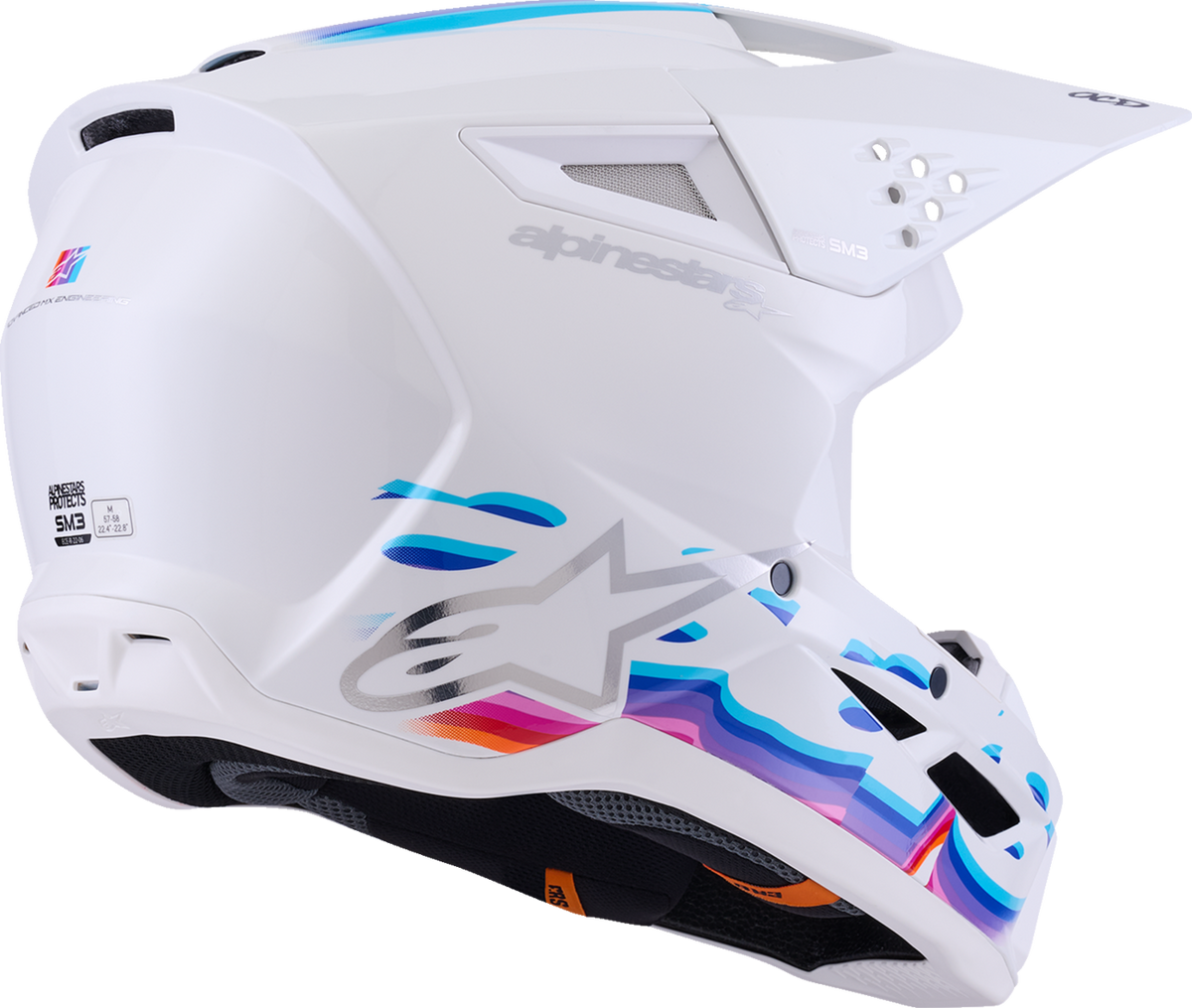ALPINESTARS HELMET SM3 FORCE WHITE-GLOSS M 8301126-2180-M