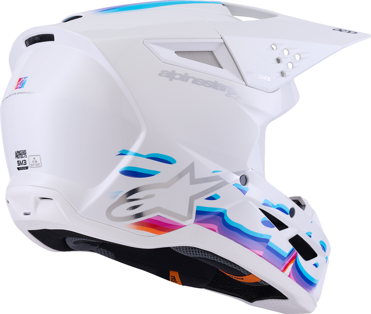 ALPINESTARS HELMET SM3 FORCE WHITE-GLOSS XL 8301126-2180-XL