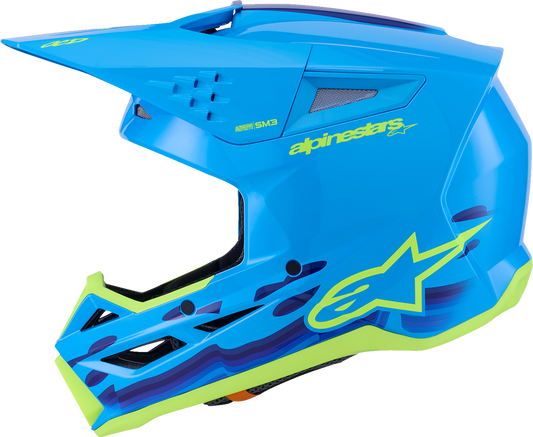 ALPINESTARS HELMET SM3 FORCE CYAN L 8301126-7232-L