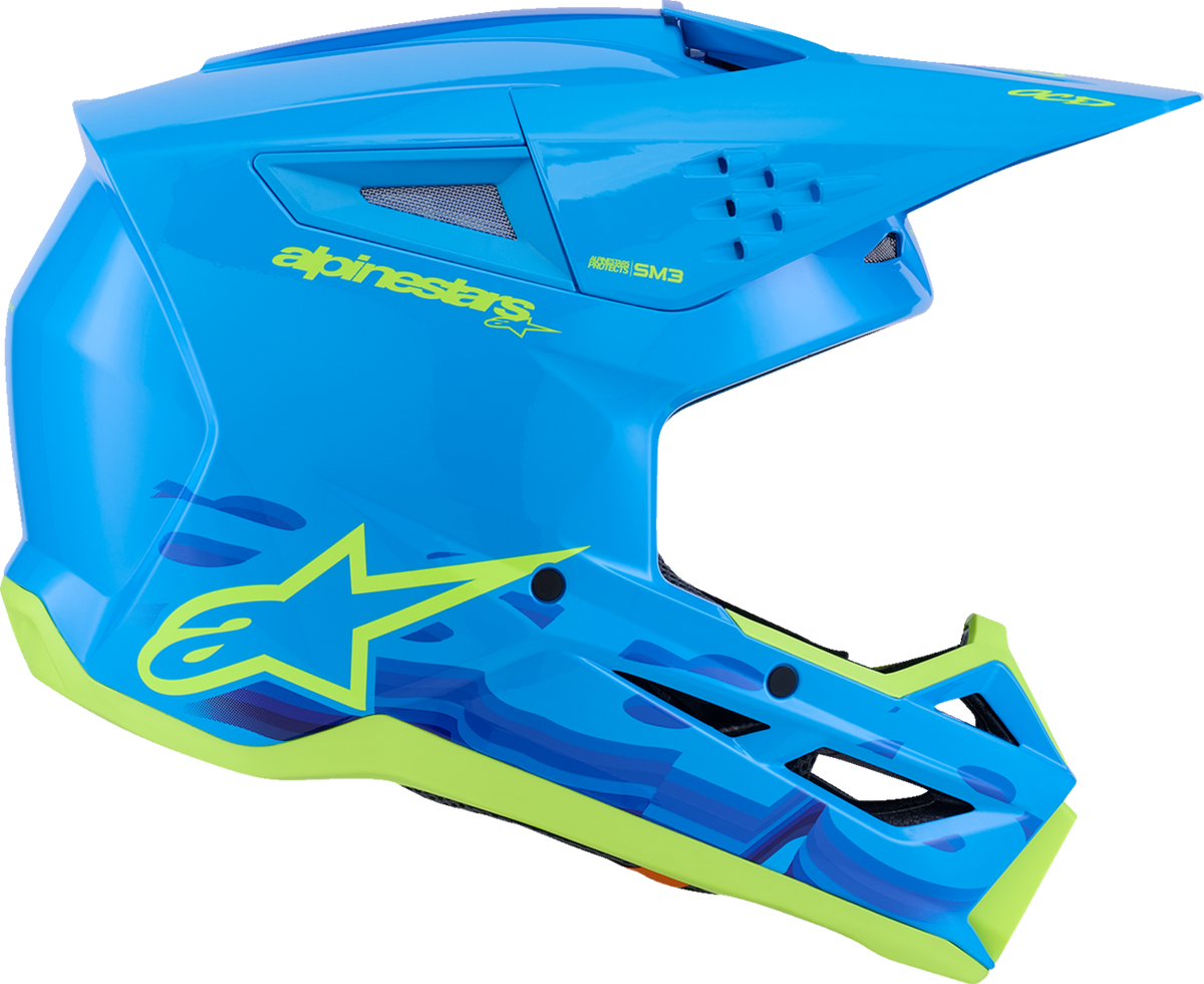 ALPINESTARS HELMET SM3 FORCE CYAN XL 8301126-7232-XL