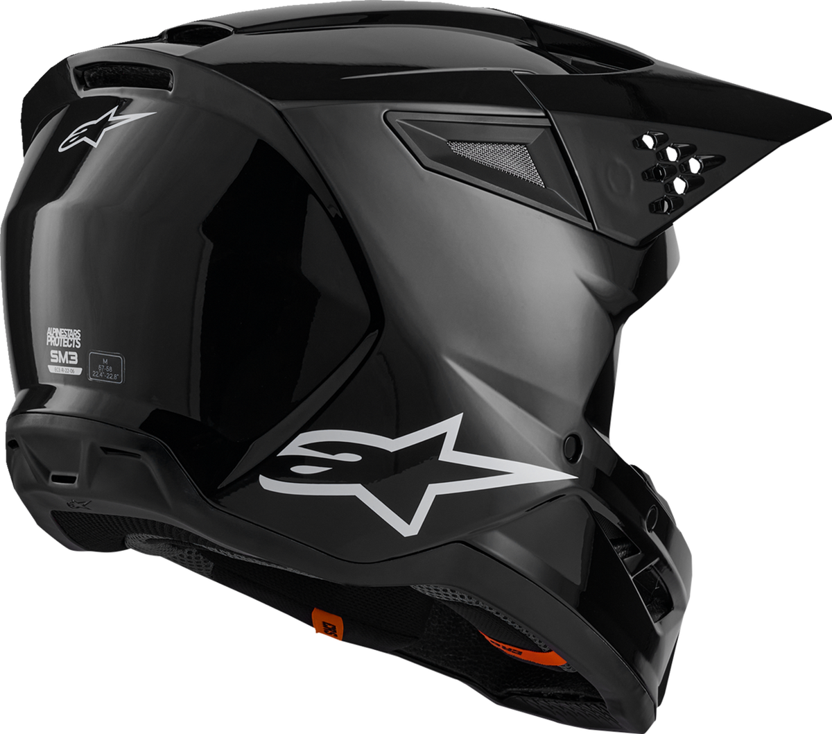 ALPINESTARS HELMET SM3 BLACK-GLOSS M 8300426-1180-M
