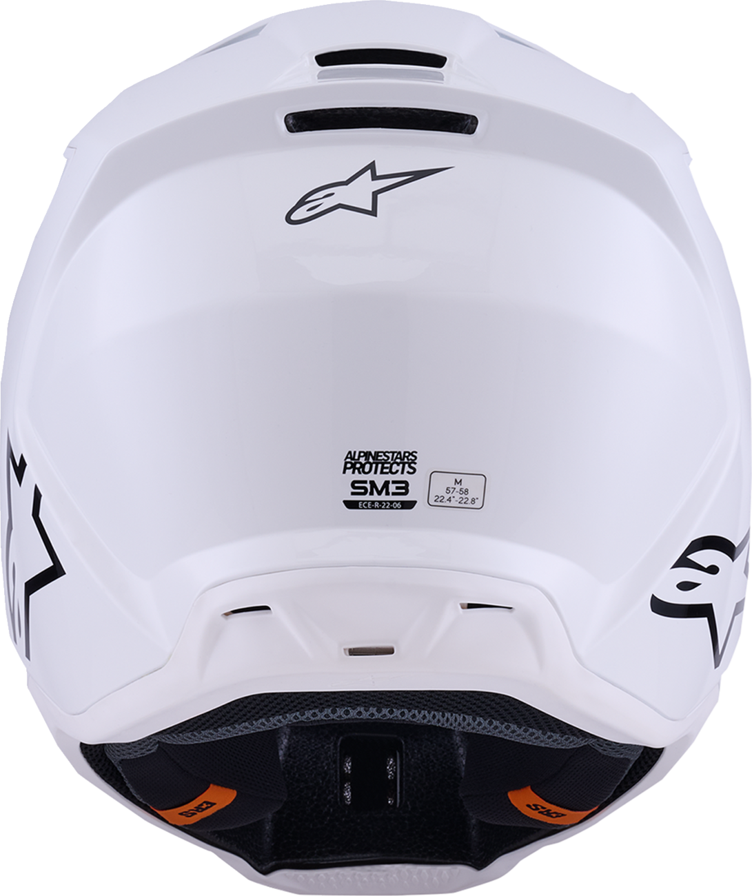 ALPINESTARS HELMET SM3 WHITE-GLOSS 2X 8300426-2180-2X