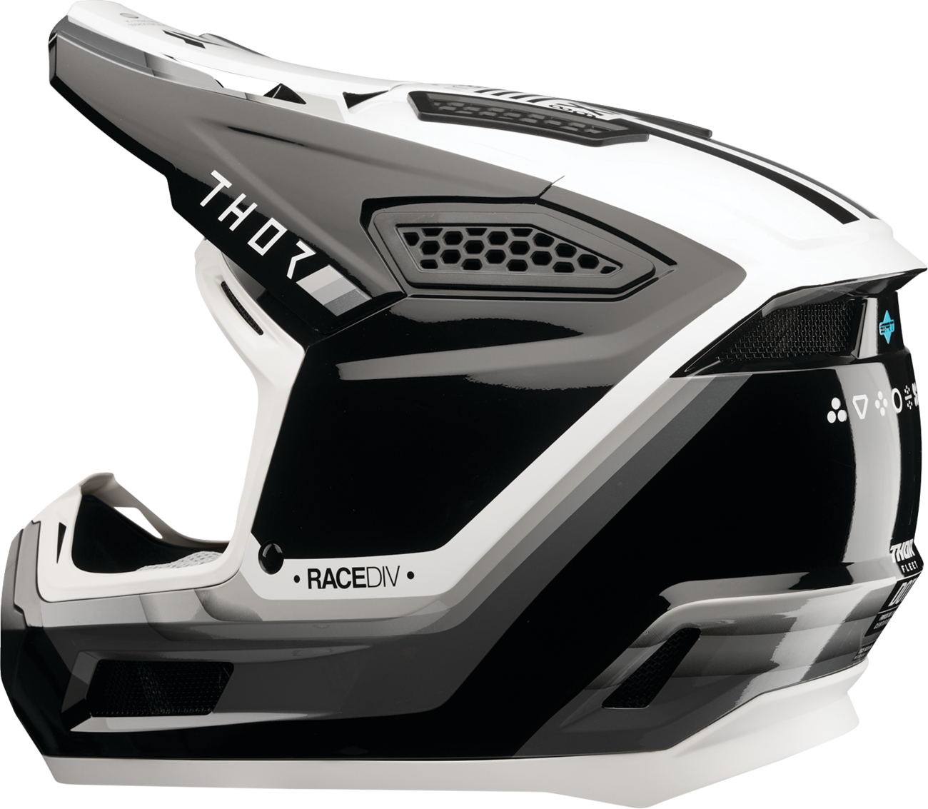 THOR FLEET DEFY BK/WH 2XL 0110-9434