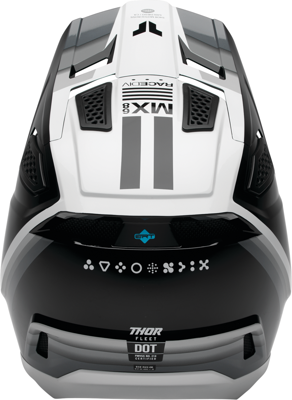 THOR FLEET DEFY BK/WH 2XL 0110-9434