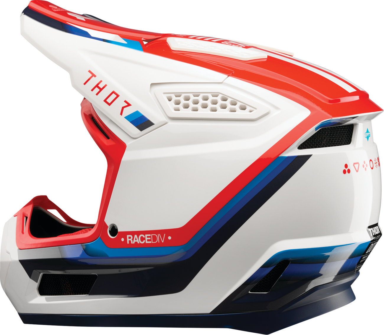 THOR FLEET DEFY WH/RD/BL 2XL 0110-9446