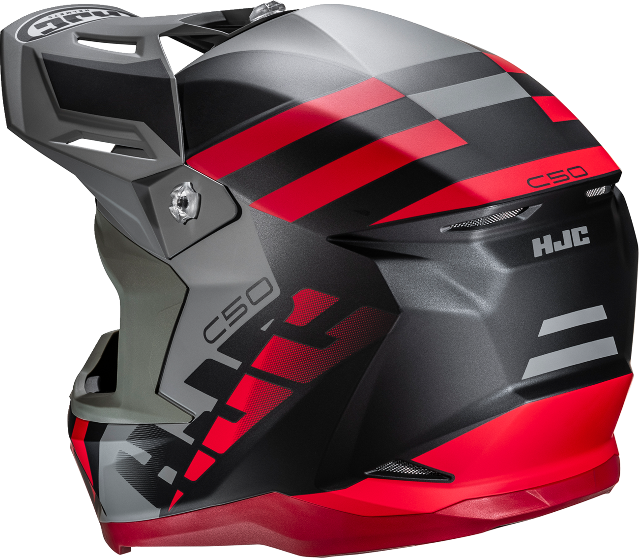 HJC C50 MIRAGE SF BK/RD LG MP46NEP62S1V