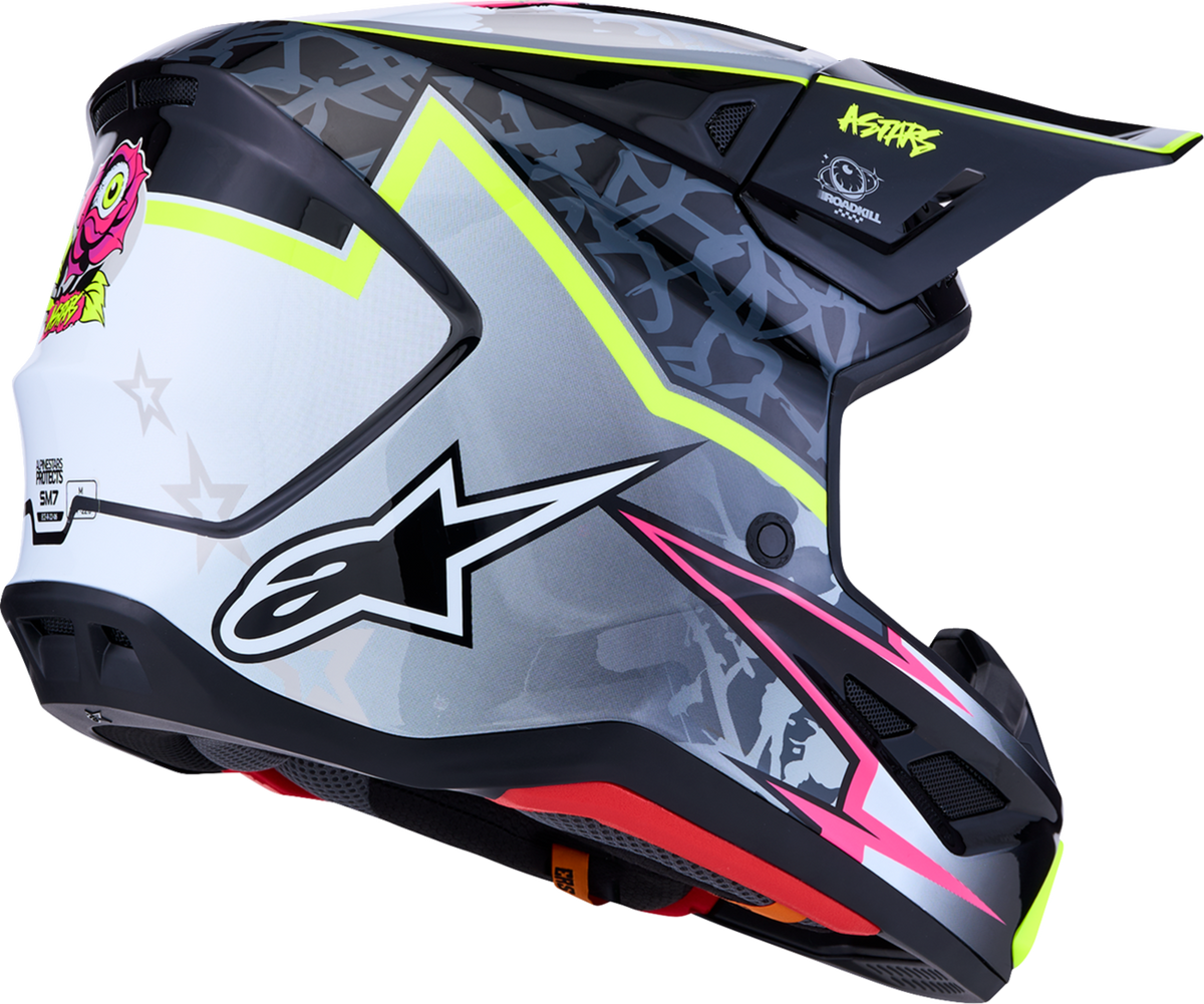 ALPINESTARS HELMET SM7 BLASTER BLK/GRY/YLW L 8300127-1697-L
