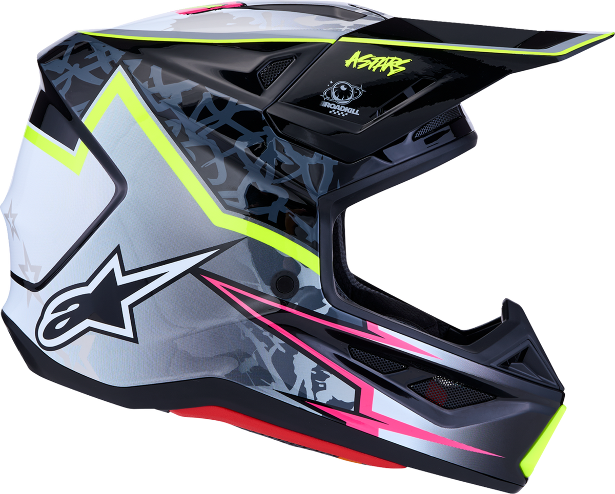 ALPINESTARS HELMET SM7 BLASTER BLK/GRY/YLW L 8300127-1697-L