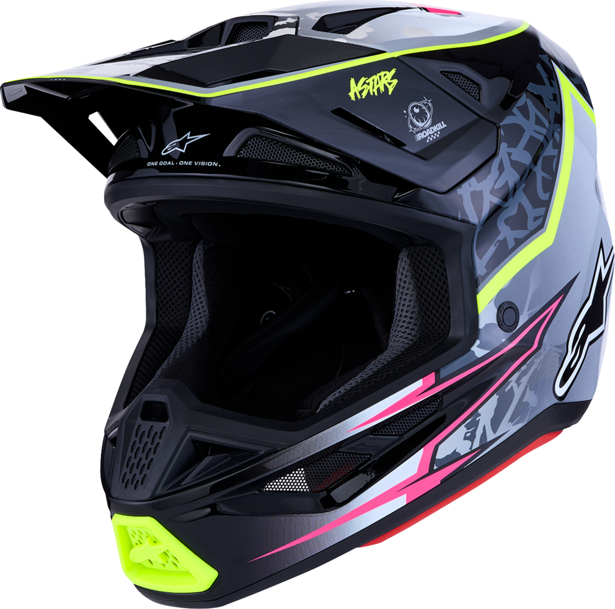 ALPINESTARS HELMET SM7 BLASTER BLK/GRY/YLW L 8300127-1697-L