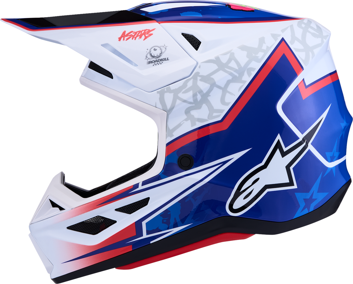 ALPINESTARS HELMET SM7 BLASTER WHT/BLU/RED L 8300127-2217-L