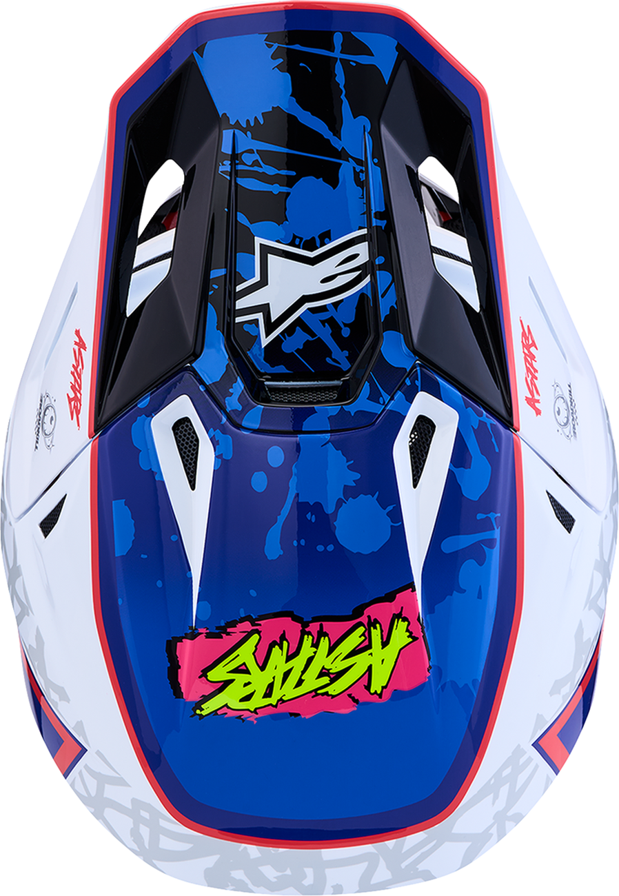 ALPINESTARS HELMET SM7 BLASTER WHT/BLU/RED L 8300127-2217-L