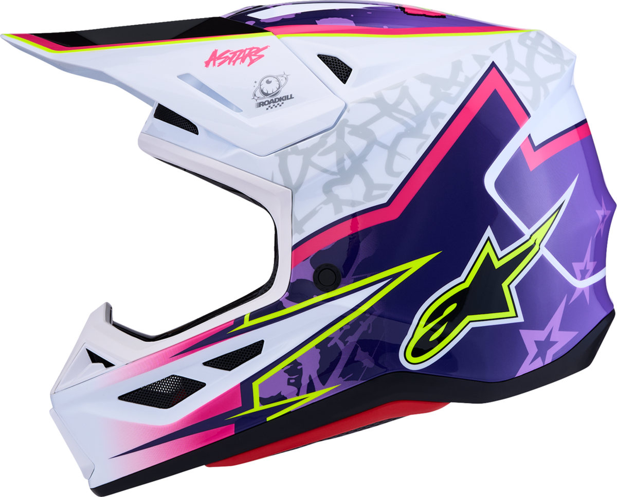 ALPINESTARS HELMET SM7 BLASTER PUR/PNK/WHT L 8300127-3224-L