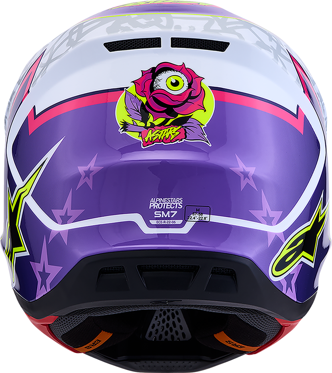 ALPINESTARS HELMET SM7 BLASTER PUR/PNK/WHT M 8300127-3224-M