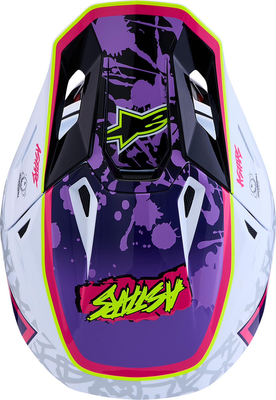 ALPINESTARS HELMET SM7 BLASTER PUR/PNK/WHT L 8300127-3224-L