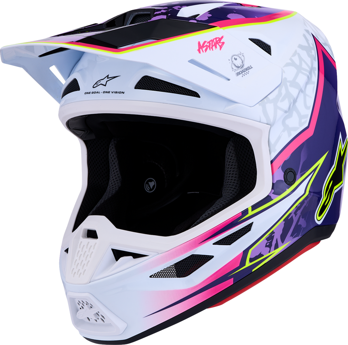 ALPINESTARS HELMET SM7 BLASTER PUR/PNK/WHT M 8300127-3224-M