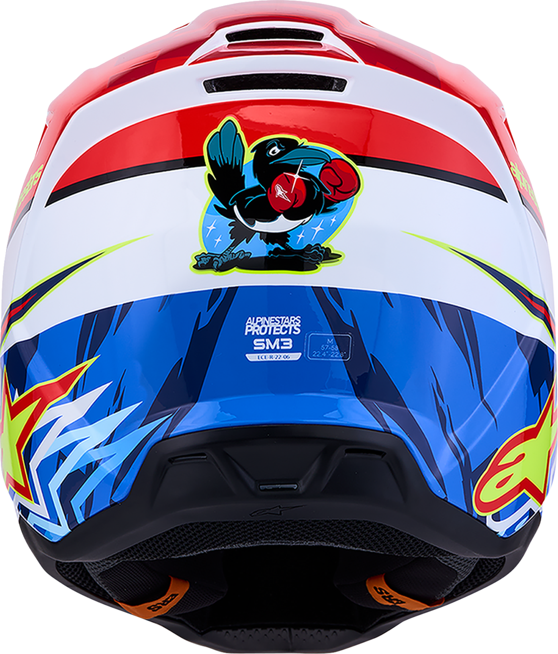 ALPINESTARS HELMET SM3 FALCON RED/WHT/BLU XL 8300827-3206-XL