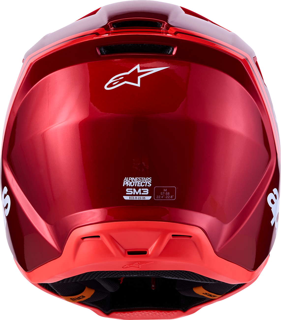 ALPINESTARS HELMET SM3 RADIUM RED/WHT XL 8300726-3216-XL