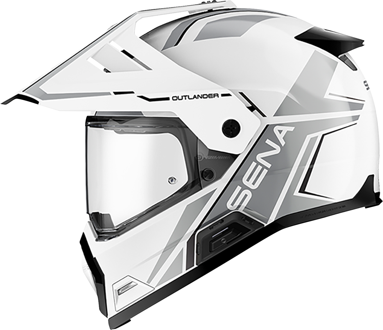 SENA OUTLANDER SMART DUAL SPORT GLOSSY WHITE M DOT OUTLANDER-GW00M1