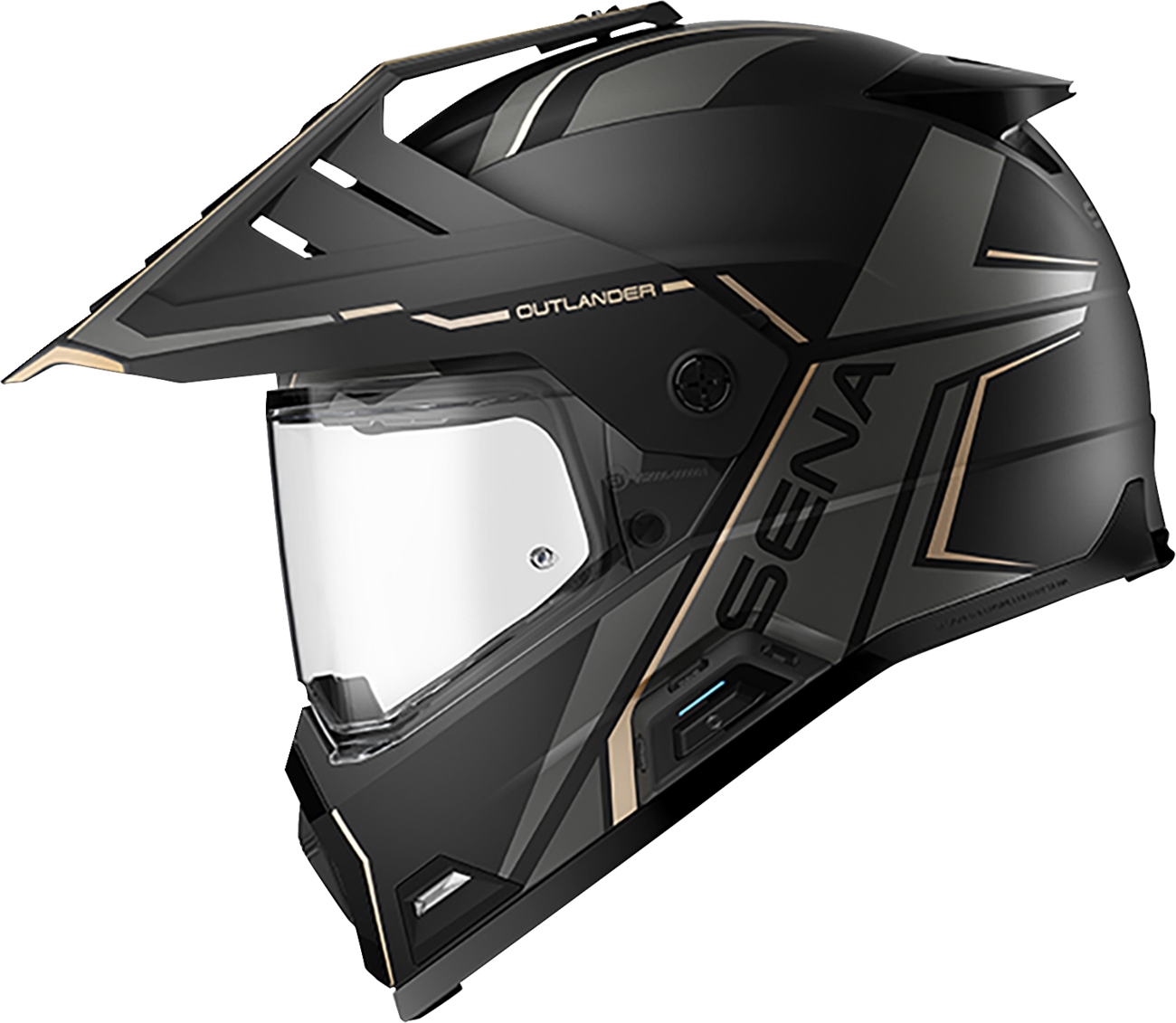 SENA OUTLANDER SMART DUAL SPORT MATT BLACK S DOT OUTLANDER-MB00S1