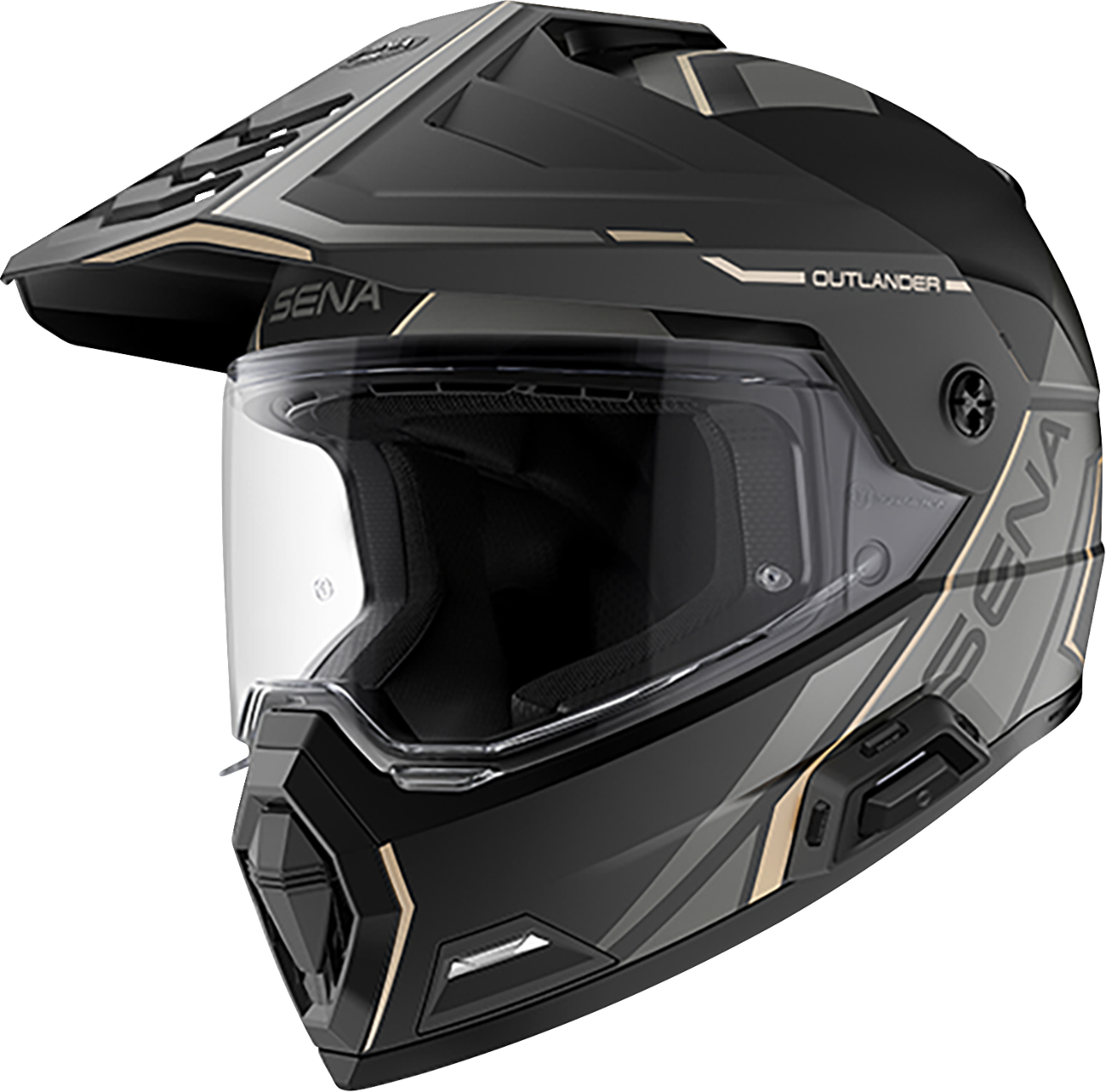 SENA OUTLANDER SMART DUAL SPORT MATT BLACK S DOT OUTLANDER-MB00S1