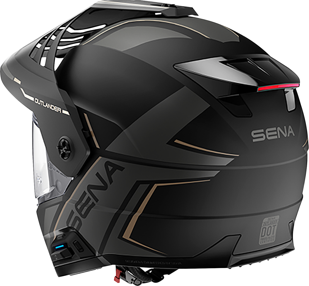 SENA OUTLANDER SMART DUAL SPORT MATT BLACK M DOT OUTLANDER-MB00M1