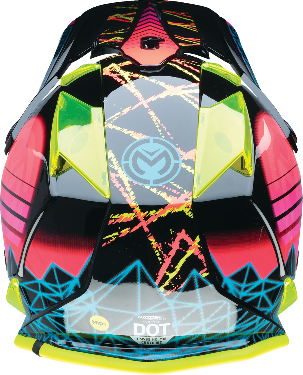 MOOSE RACING SOFTGOODS F.I. YOUTH VAPORWAVE BK/PK/YL MD 0111-1615