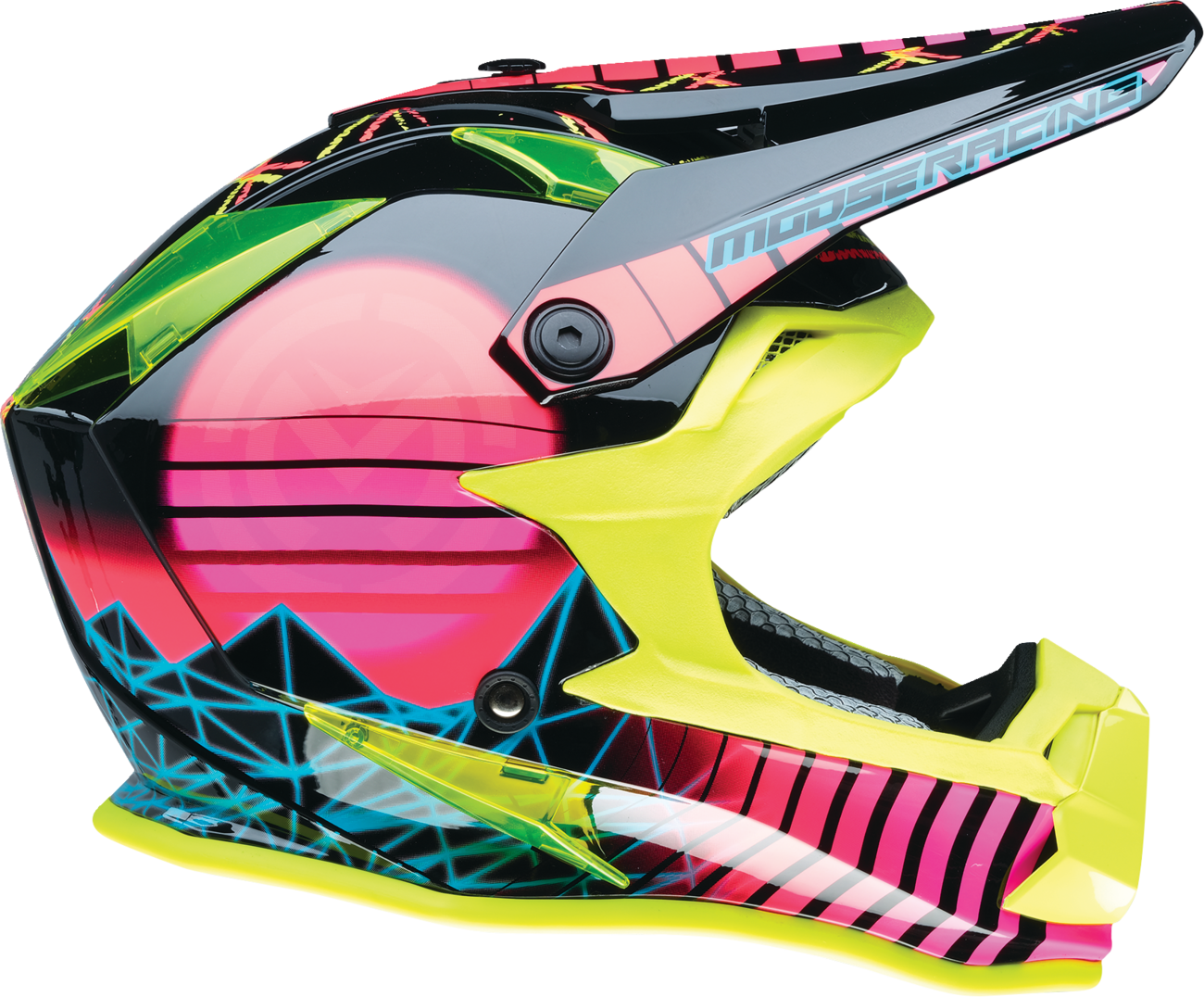 MOOSE RACING SOFTGOODS F.I. YOUTH VAPORWAVE BK/PK/YL MD 0111-1615