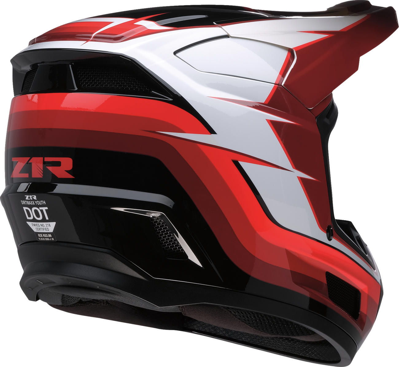 Z1R DIRT MAXX YTH VORTEX RD/WH SM 0111-1717