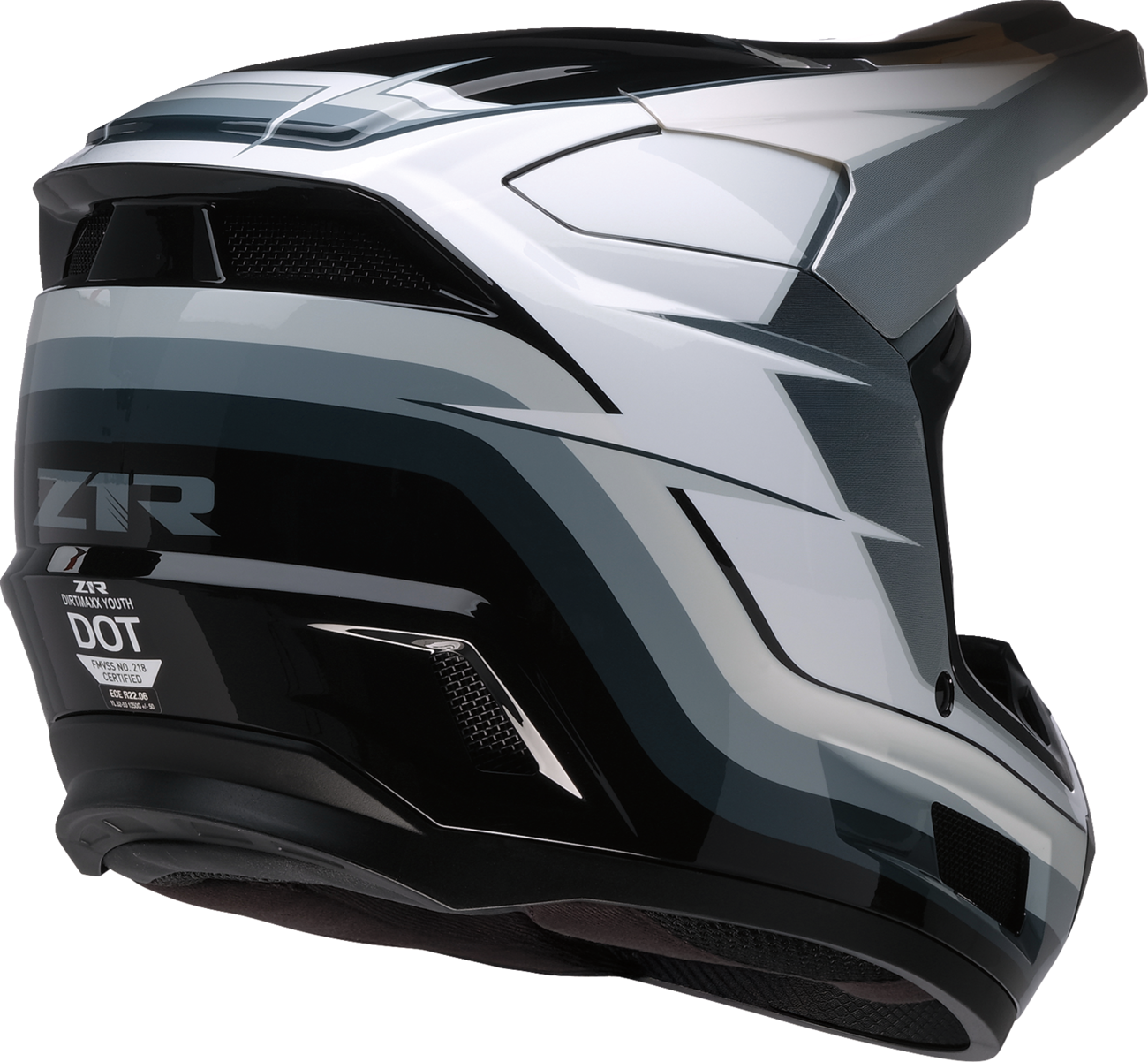 Z1R DIRT MAXX YTH BK/WH/GY SM 0111-1725