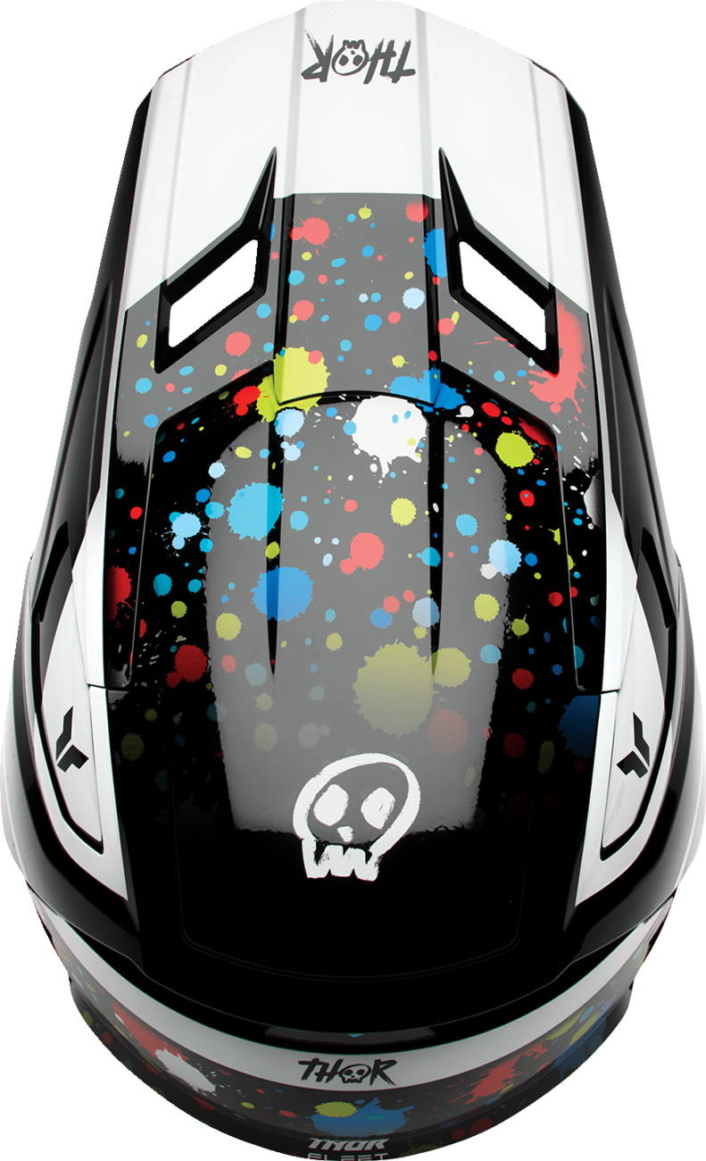 THOR FLEET YTH DEFY SPLAT BLACK LG 0111-1767