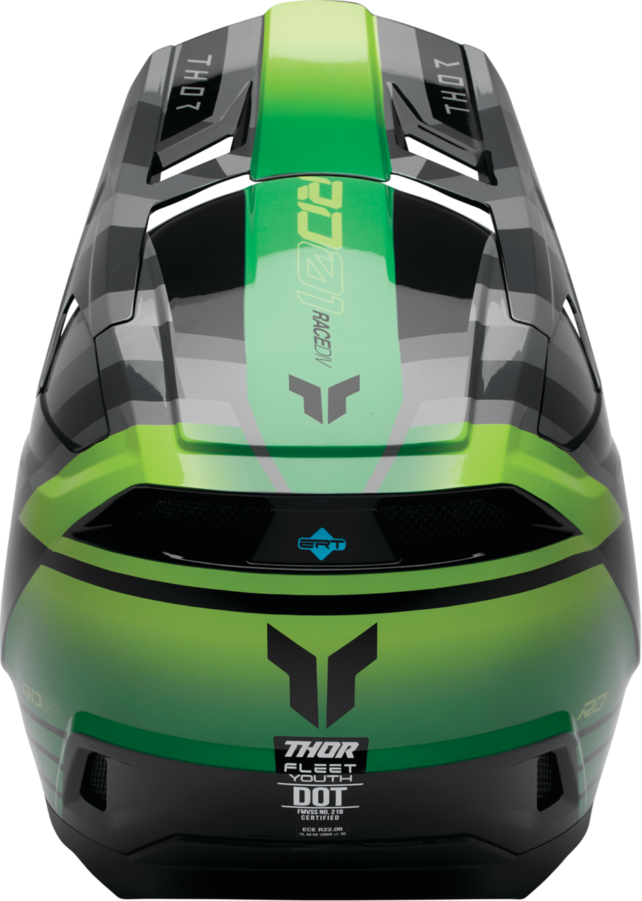 THOR FLEET YTH CAMBER BK/GN LG 0111-1770