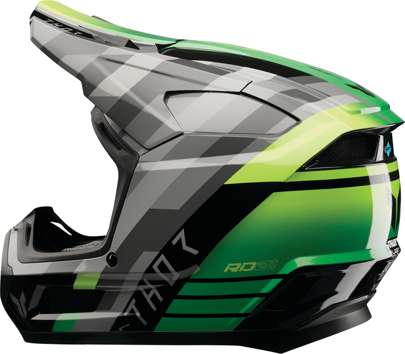 THOR FLEET YTH CAMBER BK/GN LG 0111-1770