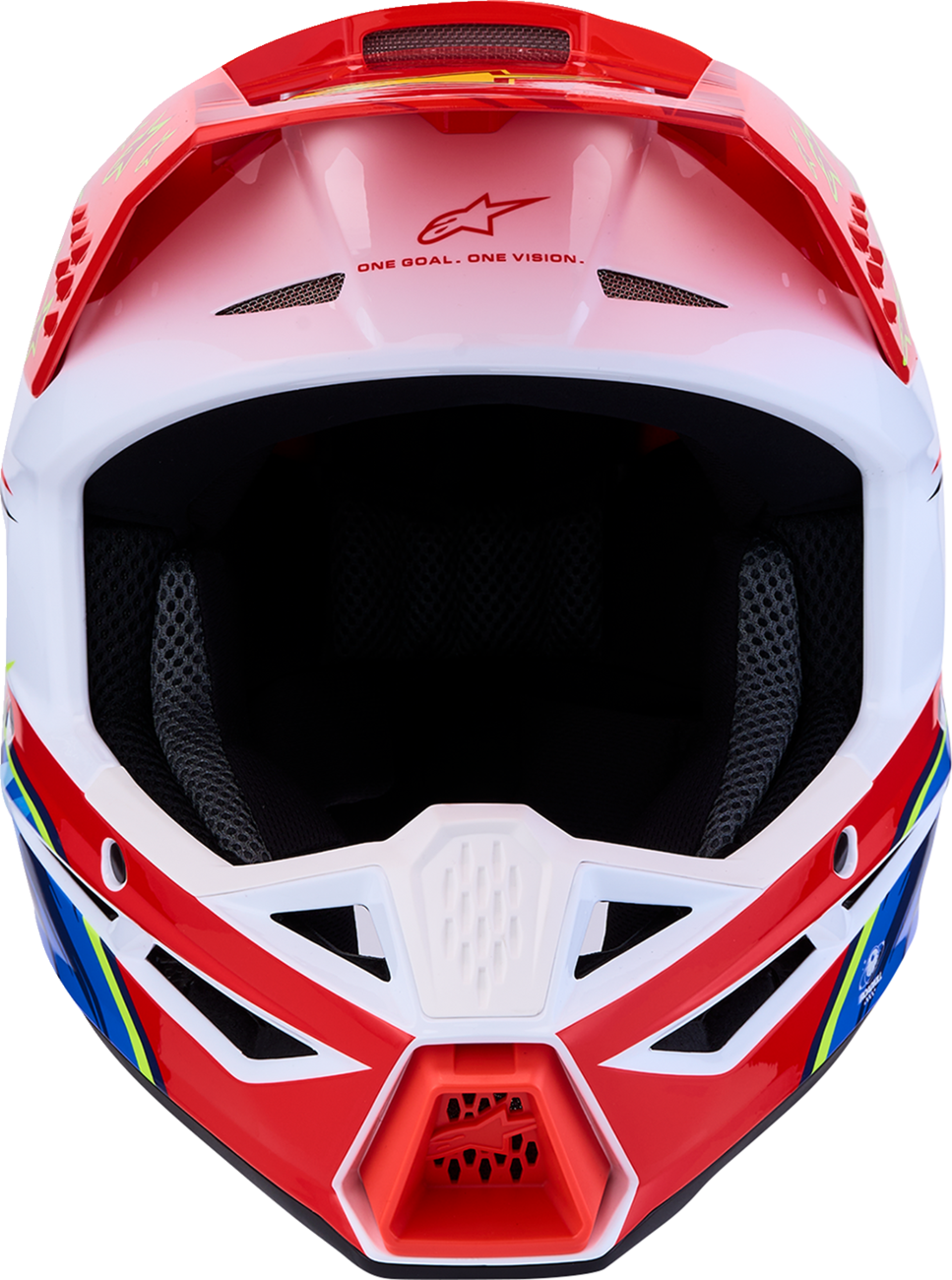 ALPINESTARS HELMET YTH SM3 FALCON RD/WH/BL YL 8301227-3206-YL