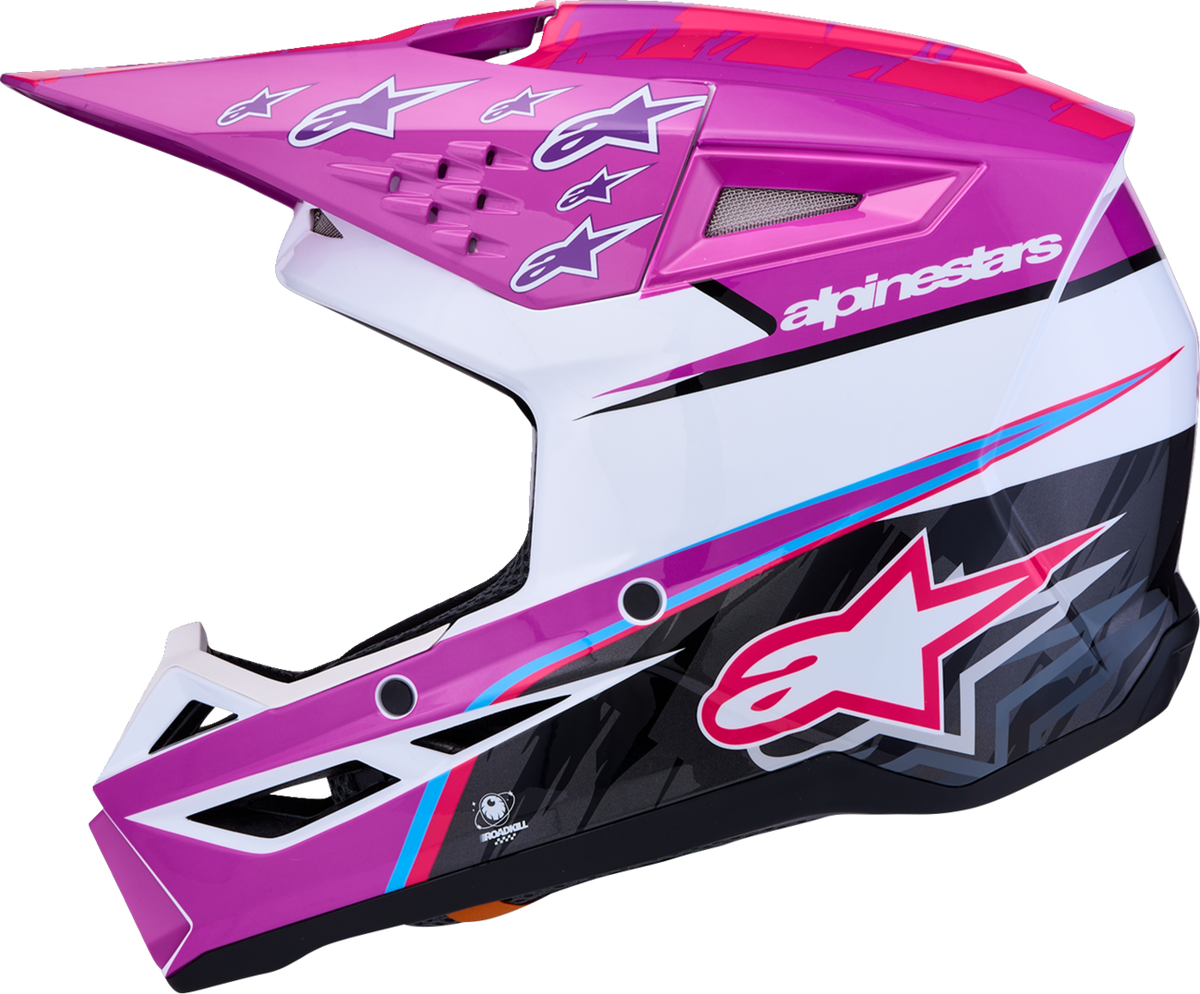 ALPINESTARS HELMET YTH SM3 FALCON PU/WH/PK YM 8301227-3222-YM