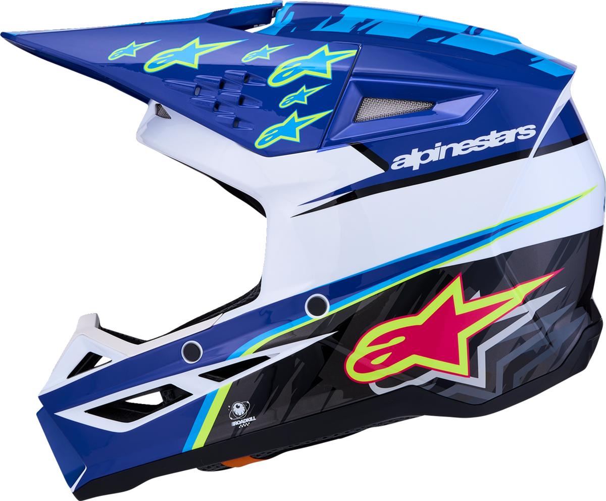 ALPINESTARS HELMET YTH SM3 FALCON BL/BK/PK YL 8301227-7347-YL