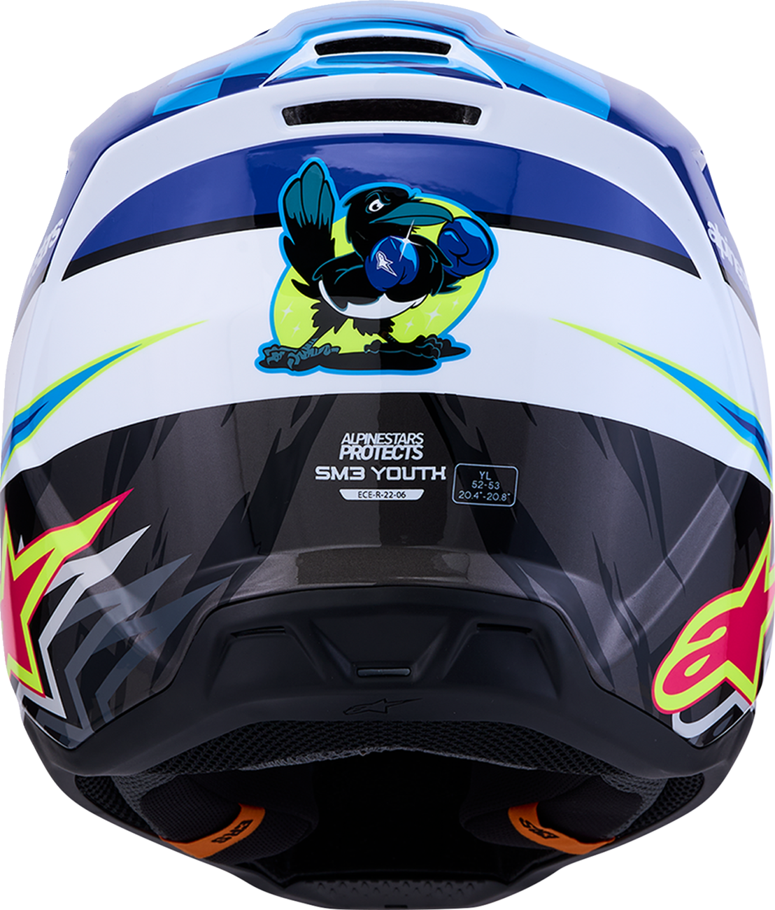 ALPINESTARS HELMET YTH SM3 FALCON BL/BK/PK YM 8301227-7347-YM
