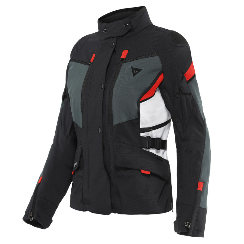 DAINESE CARVE MASTER 3 LADY GTX JKT BLACK/EBONY/LAVA-RED 2593999-06C-42