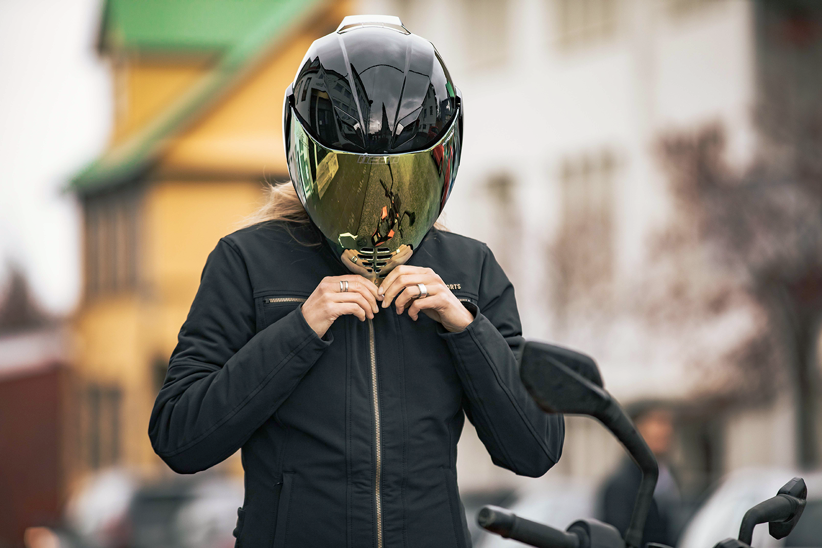 ICON AFLT SHIELD RST GOLD 0130-0782