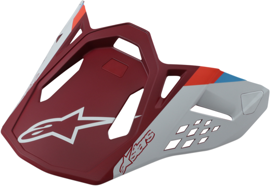 ALPINESTARS VISOR S-M8 CONTCT RED MT 89812193000OS