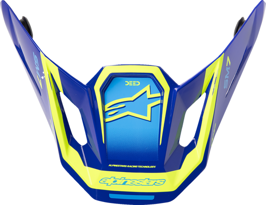 ALPINESTARS VISOR SM7 DEED BLUE/YEL 8981326-7253