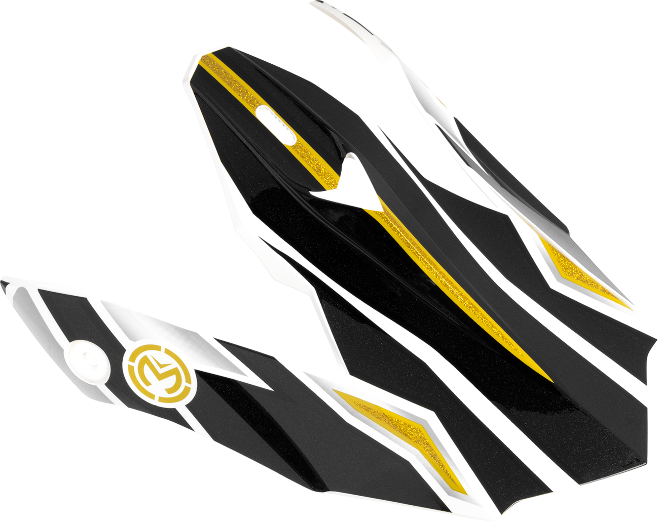 MOOSE RACING SOFTGOODS MR3 F.A.F. PEAK BLACK/WHITE/GOLD 0132-2002