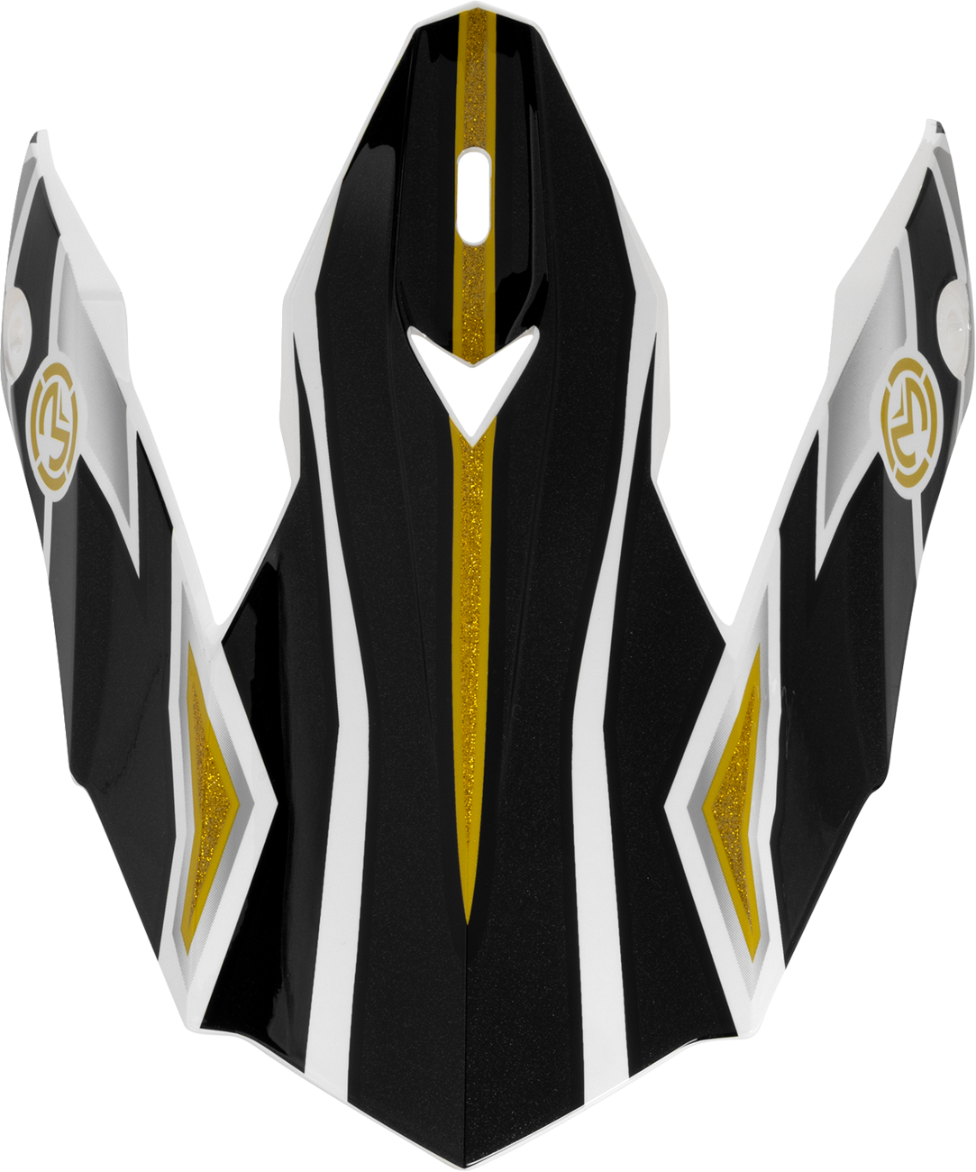 MOOSE RACING SOFTGOODS MR3 F.A.F. PEAK BLACK/WHITE/GOLD 0132-2002