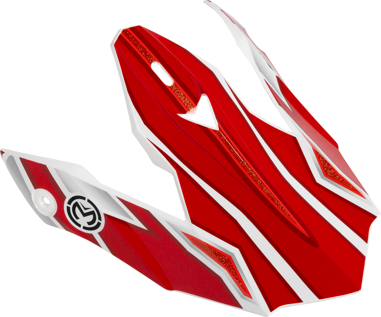 MOOSE RACING SOFTGOODS MR3 F.A.F. PEAK BLACK/WHITE/RED 0132-2003