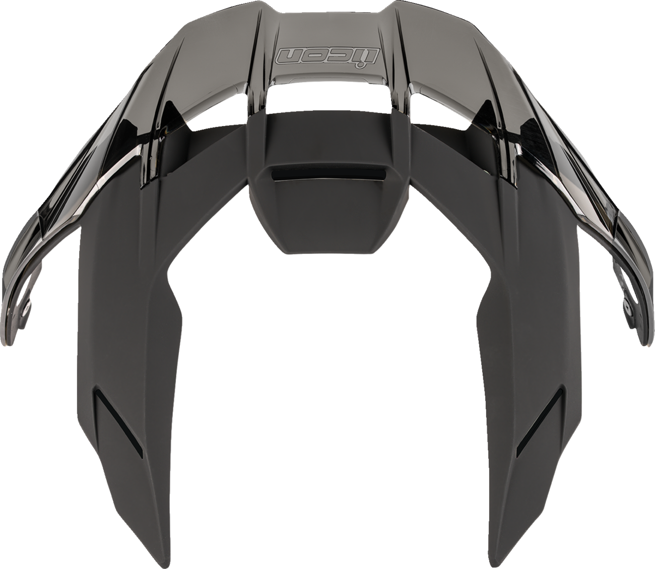 ICON SPOILER ULTRAFLITE MATTE BLACK/DARK SMOKE 0133-1695