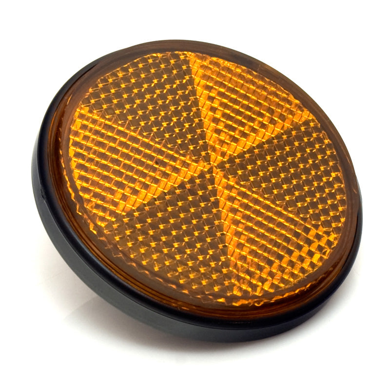 ITL ROND REFLECTOR 2-1/4" AMBER CENTER BOLT 016832