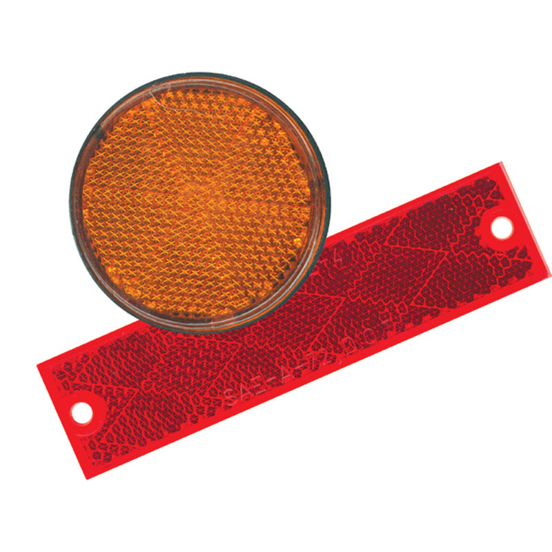 ITL ROND REFLECTOR 2-1/4" AMBER CENTER BOLT 016832