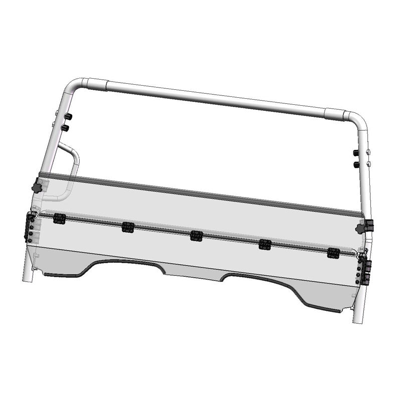 DIRECTION 2 HALF FOLDING WINDSHIELD HC HONDA BIG RED BIGREDWS1001A
