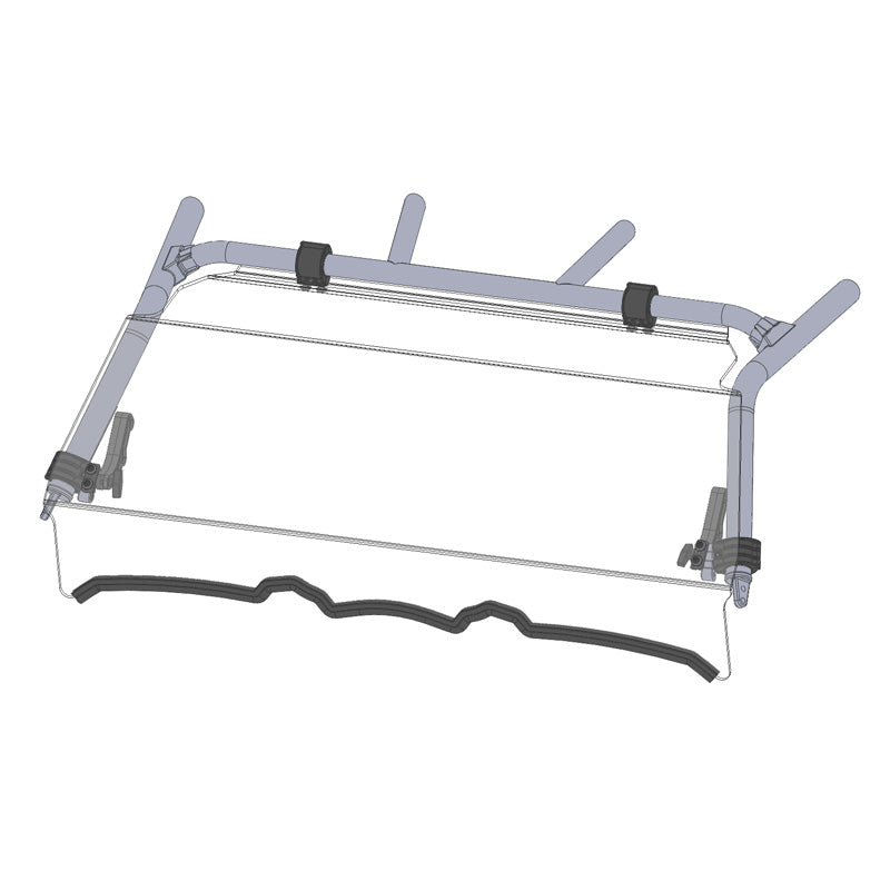 DIRECTION 2 FULL TILT WINDSHIELD HC YAMAHA YXZ1000R 16-18 YXZWS2000