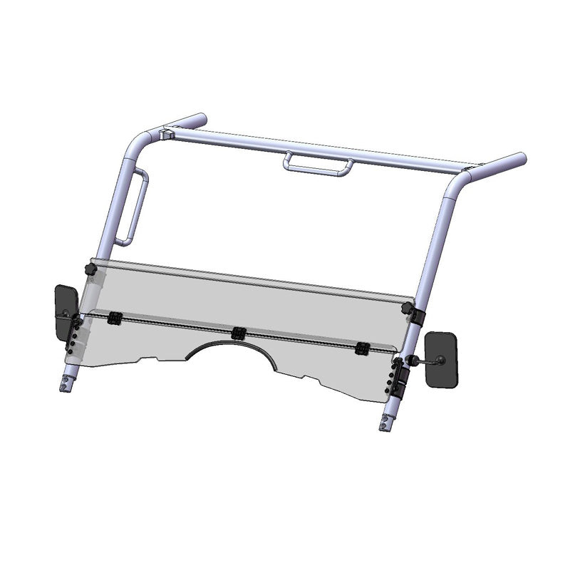 DIRECTION 2 HALF FOLDING WINDSHIELD HC KYMCO UXV 500 09-13 KYMCOWS1001