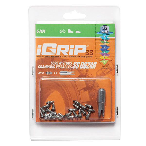 IGRIP SS-06R SHOULDERED RACING TIRE STUDS 6MM 24PK SS-0624R
